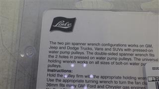 LISLE 43600 - UNIVERSAL FAN WRENCH SET
